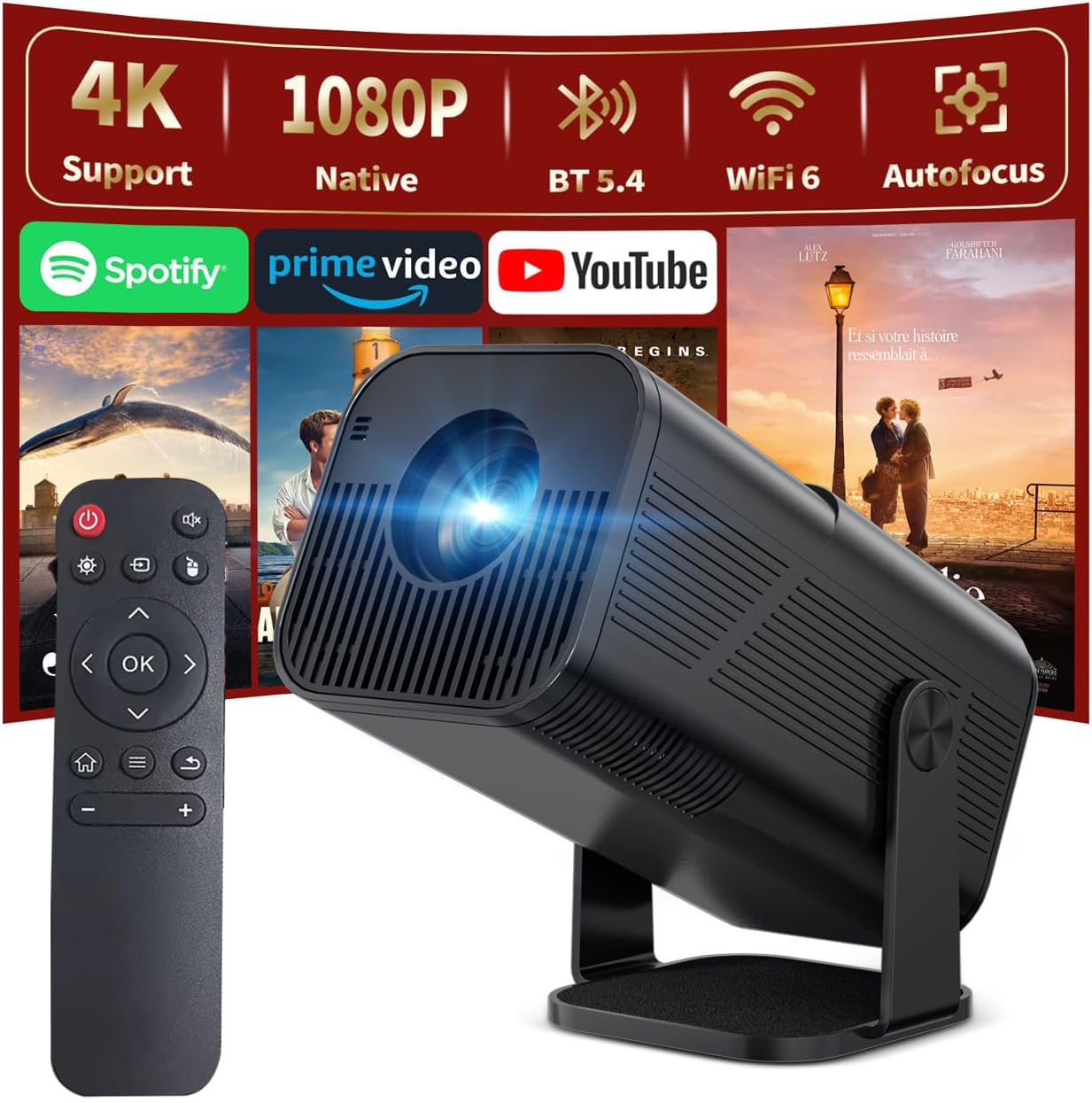 Portable Projector with remote control